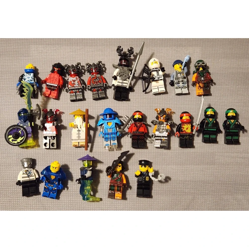 Lego Ninjago Minifigure Lot 23 Figures Kai Jay Lloyd Zane Wu Villains‎ Mixed